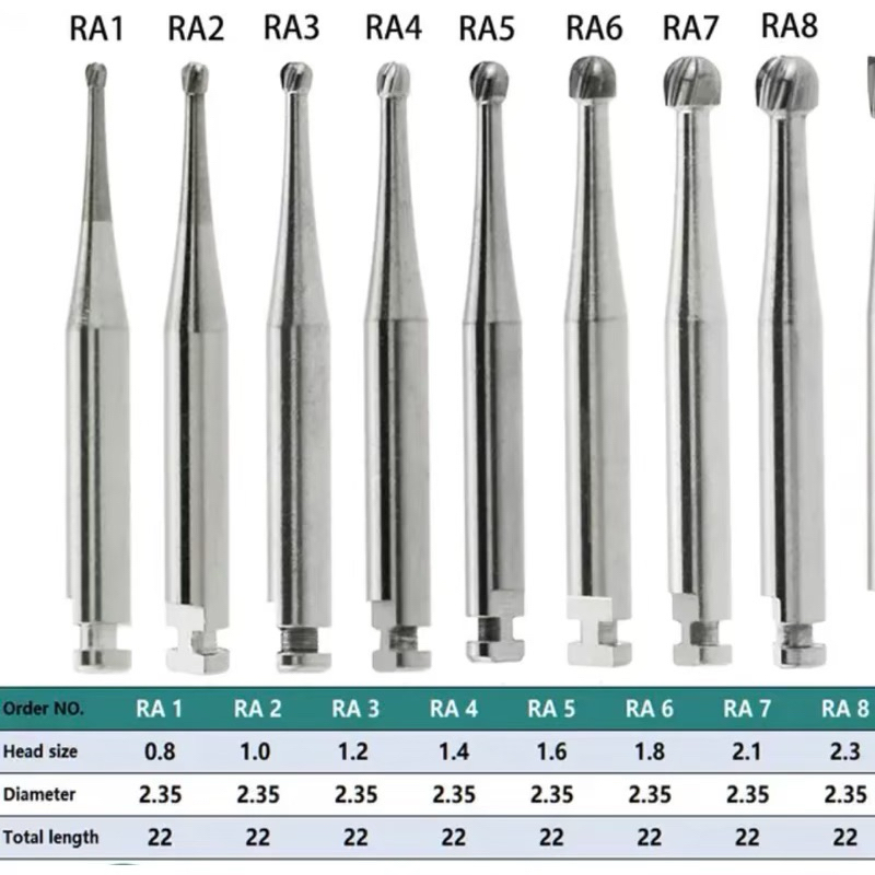 Dental Carbide Bur Tungsten RA Low Speed  / Bur Tulang Metal