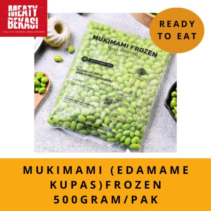 

MUKIMAMI - EDAMAME FROZEN ORIGINAL KUPAS 500gram