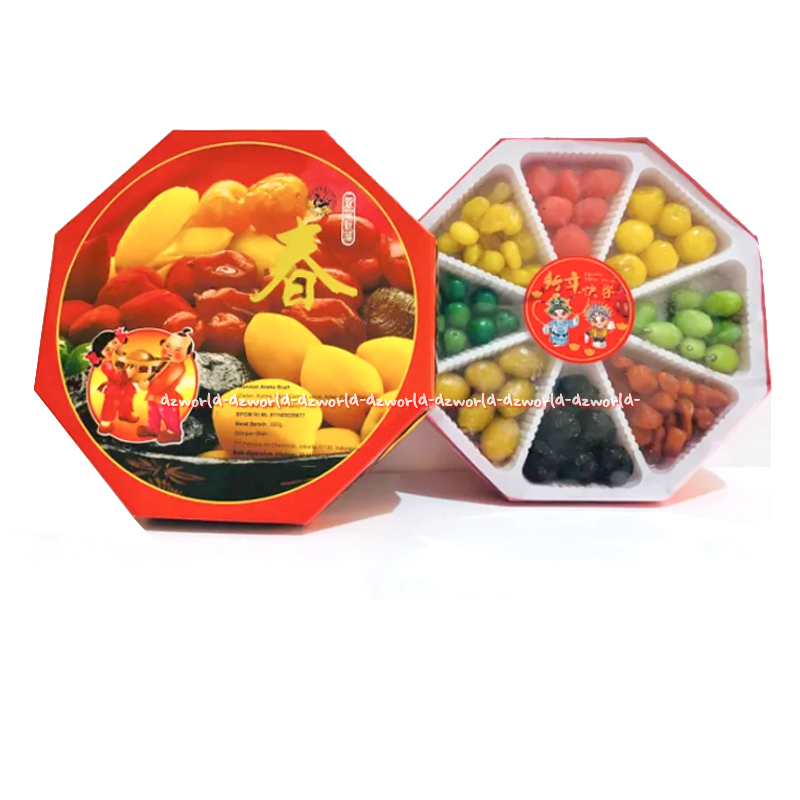 

Chen Liang Ji 500gr Aneka Buah Fruit Imlek Aneka Rasa Imlek Candy Red Chenliang Manisan Permen Bulat Gong Xi Fa Cai