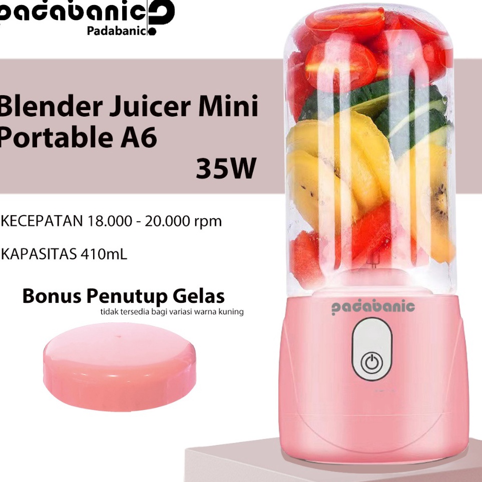 Kmg PADABANIC Juicer Mini Electric Blender Portable Serbaguna Dan Multifungsi Blender Buah USB CHARG