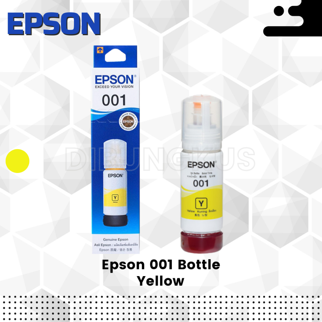 

Epson 001 Yellow Original 100% Printer Seri L6160 L6190