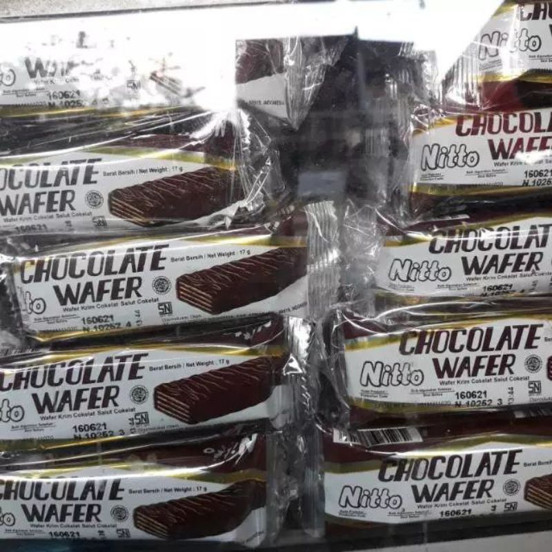 

Wafer Nitto chocolate 1 pack isi 10 nito coklat