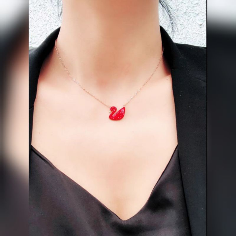 kalung Angsa Titanium Kalung fashion titanium angsa kalung titanium bermotif angsa  rantai gold