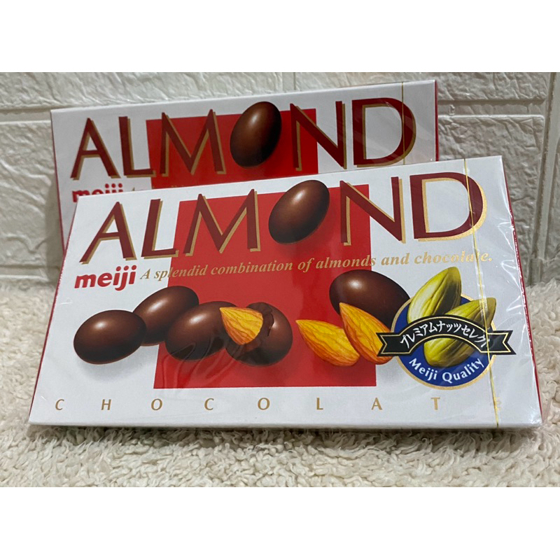 READY STOCK MEIJI CHOCOLATE ALMOND / COKLAT ISI ALMOND