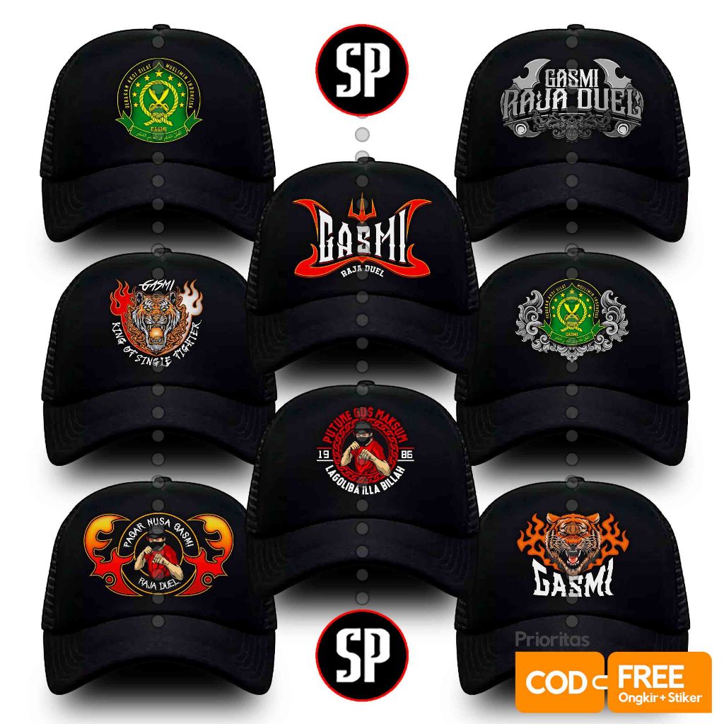 Grosir Termurah Koleksi Lengkap Topi Pagar Nusa Distro FREE STIKER / Gasmi Raja Duel Keren Terbaru T