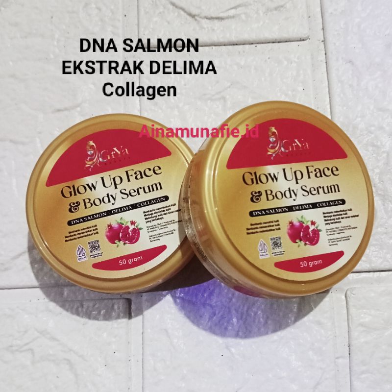 GRYA BEAUTY BODY SERUM CREAM DNA SALMON ORI 50 GRAM