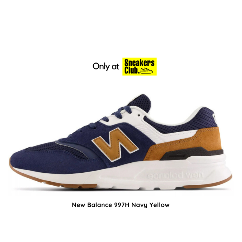 Sepatu Sneakers Pria NEW BALANCE 997H NAVY YELLOW CM997HHD - ORIGINAL