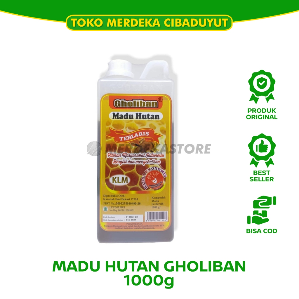 

Madu Hutan Kalimantan Gholiban | Murni Original Penambah Kekebalan Tubuh | Kemasan 1 Kg