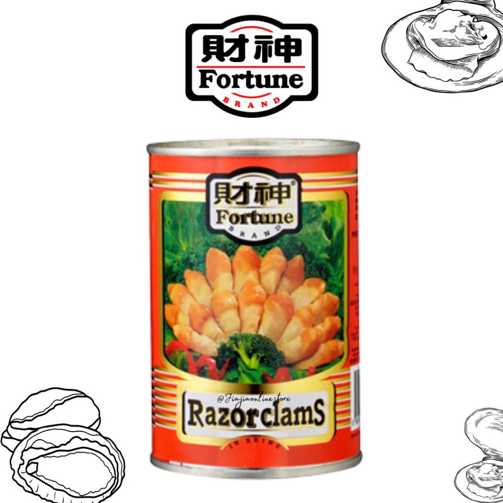 

Fortune Razor Clams 425gr Fortune Sea Asparagus Fortune Abalone