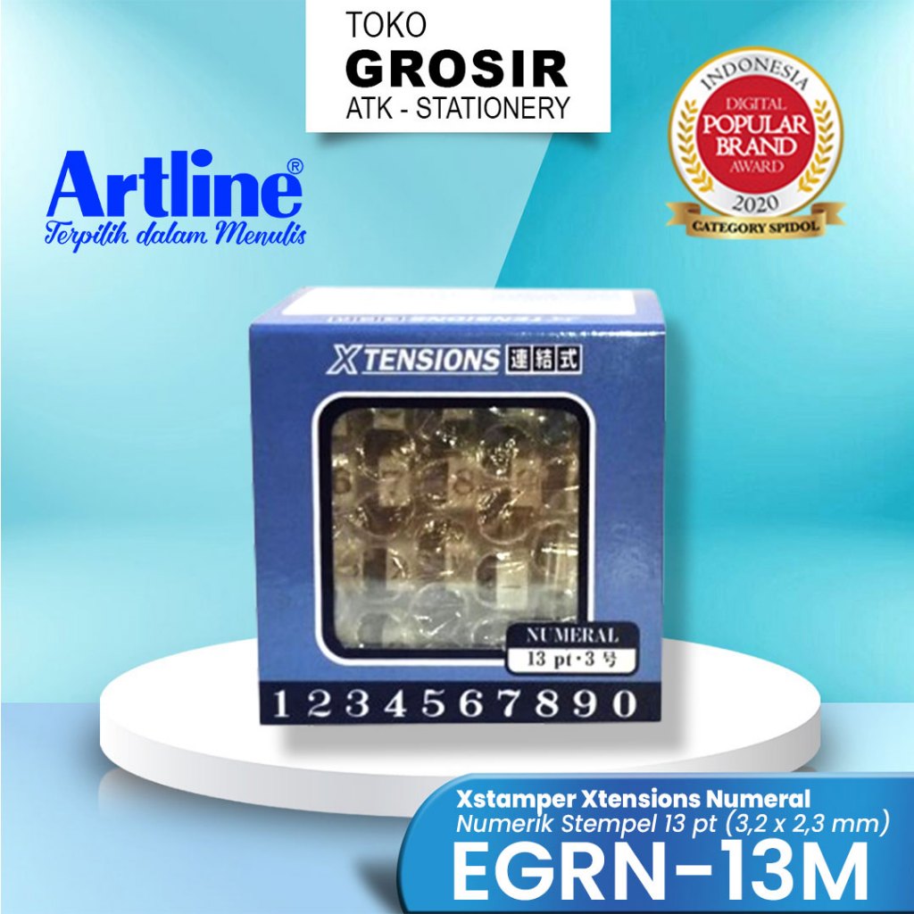 

ARTLINE Xstamper Xtensions Numeral / Stamp Numerik Stempel 13 pt EGRN-13M