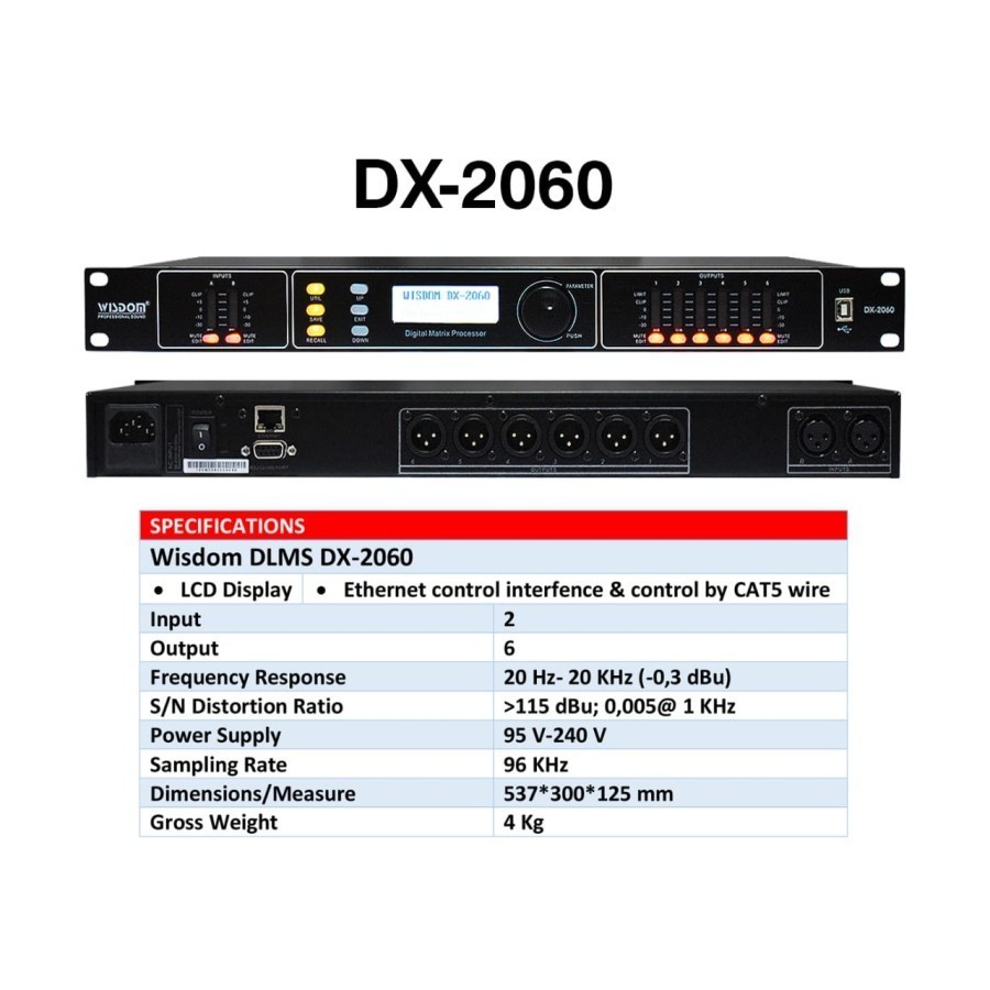 SPEAKER MANAGEMENT DLMS WISDOM DX2060 / DX 2060 ORIGINAL