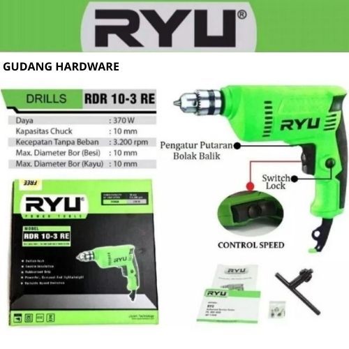 Ryu by tekiro mesin bor 10mm type RDR 10-3 RE (100% original)