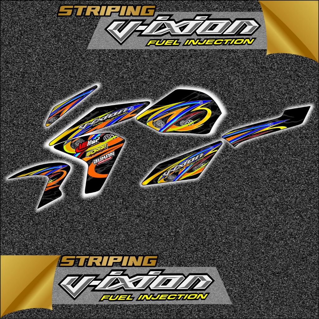 Stiker striping variasi vixion new  stiker variasi keren elegan motor vixion terlaris dan termurah