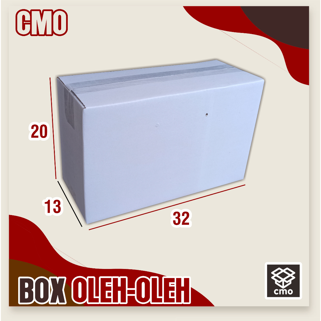 

Kardus Box Oleh Oleh ukuran 32x13x20 cm DUS polos | DUS kue | DUS Oleholeh | DUS kripik