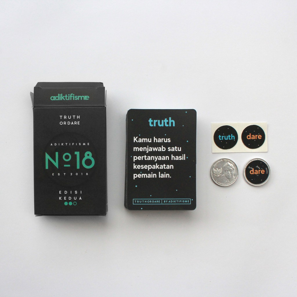 ✅Kartu Permainan Truth or Dare / Kartu Permainan Truth Or Dare Edisi Adiktifisme
