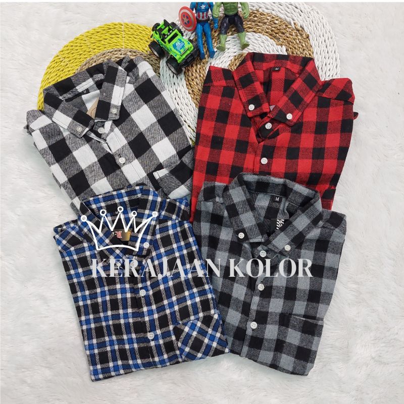 KEMEJA ANAK LAKI-LAKI KEMEJA FLANEL ANAK USIA 3-13 TAHUN