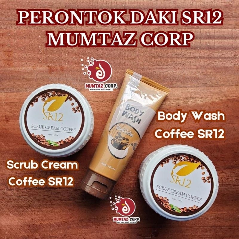 SCRUB CREAM COFFEE SR12 LULUR PEMUTIH PERONTOK DAKI