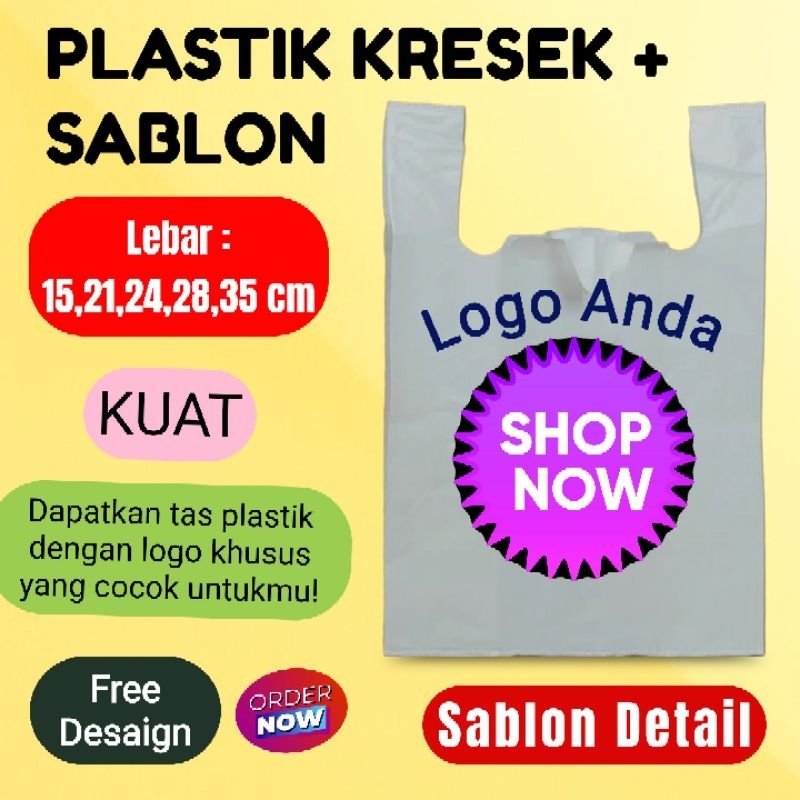 Sablon Plastik Kantong Kresek Singlet