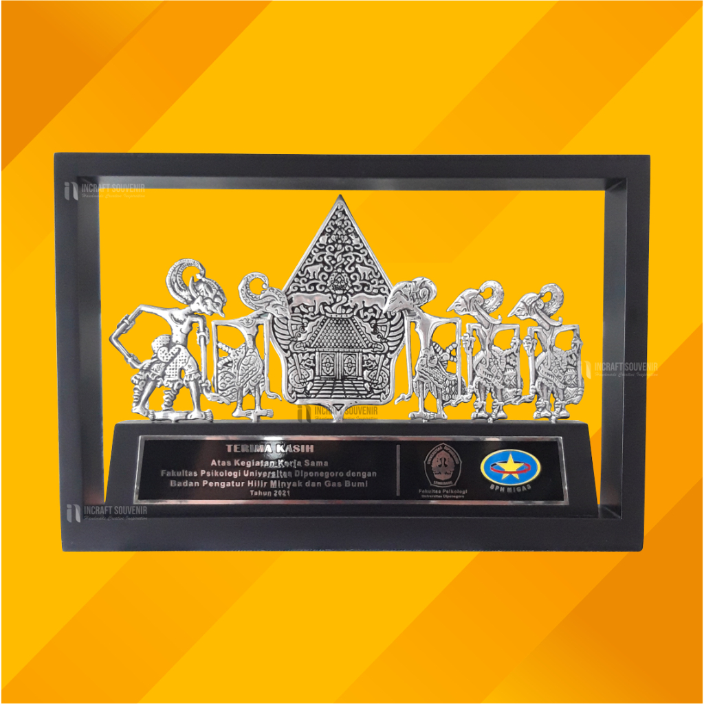 PLAKAT SOUVENIR WAYANG PANDAWA LIMA BESAR