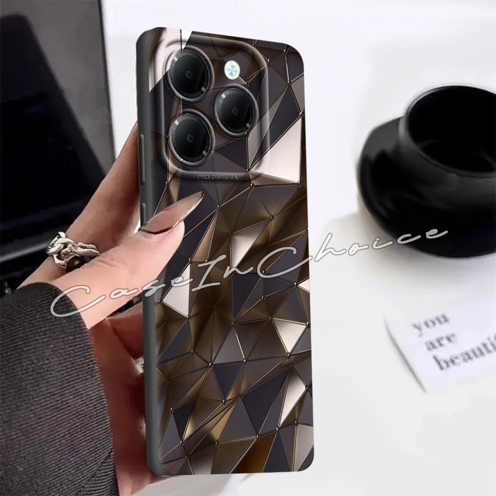 case infinix hot 40 terbaru motif aesthetic abstrak kubik glow hitam art kartun putih streetwear hyp