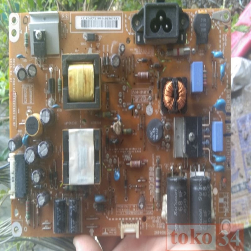 1 set mesin tv LED LG 32" power supplai dan tuner