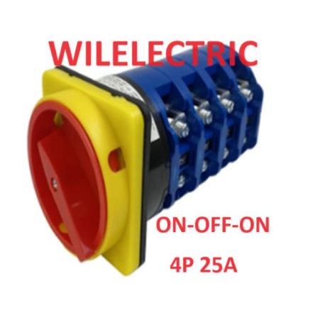 Cam Switch Selector 4P 25A 25 A ON-OFF-ON Saklar Change Over Switch