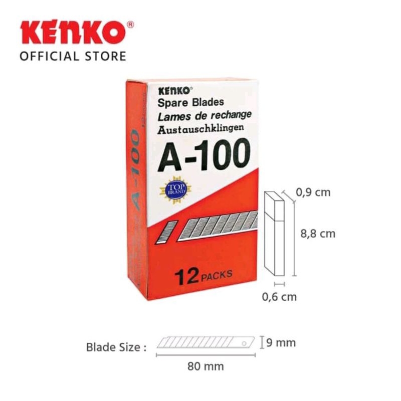 

ISI CUTTER KECIL A300 KENKO PER PAK (12TUBE)