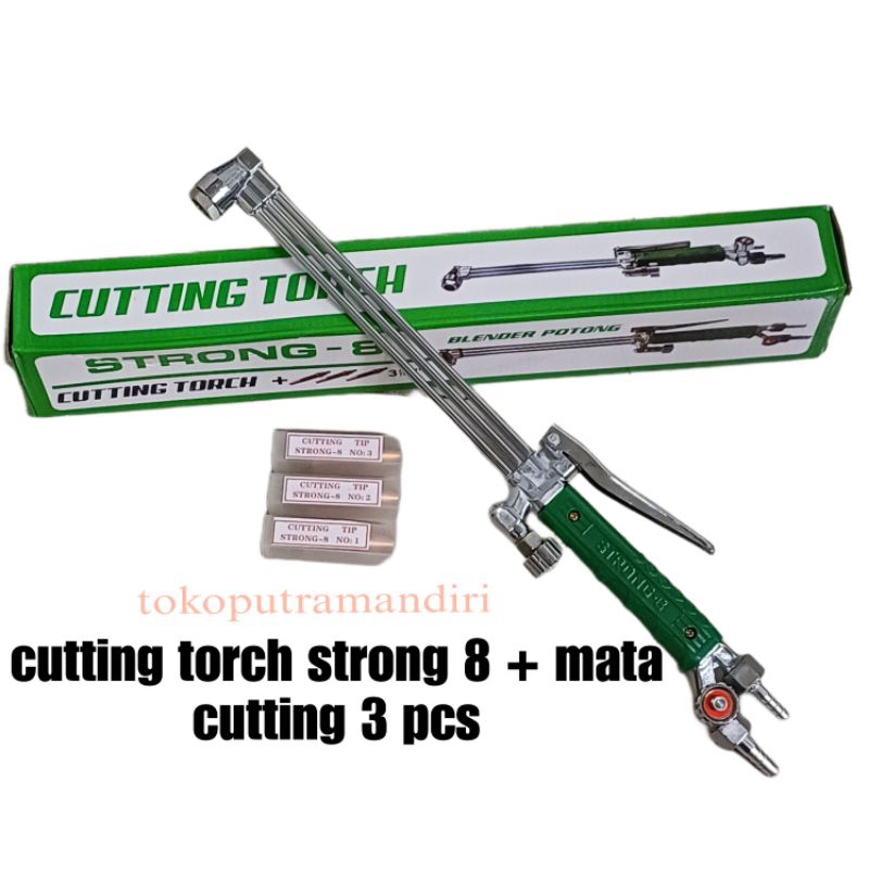 Cutting Torch LPG Strong 8 + mata cutting 3 pcs / Blender las potong LPG Strong 8