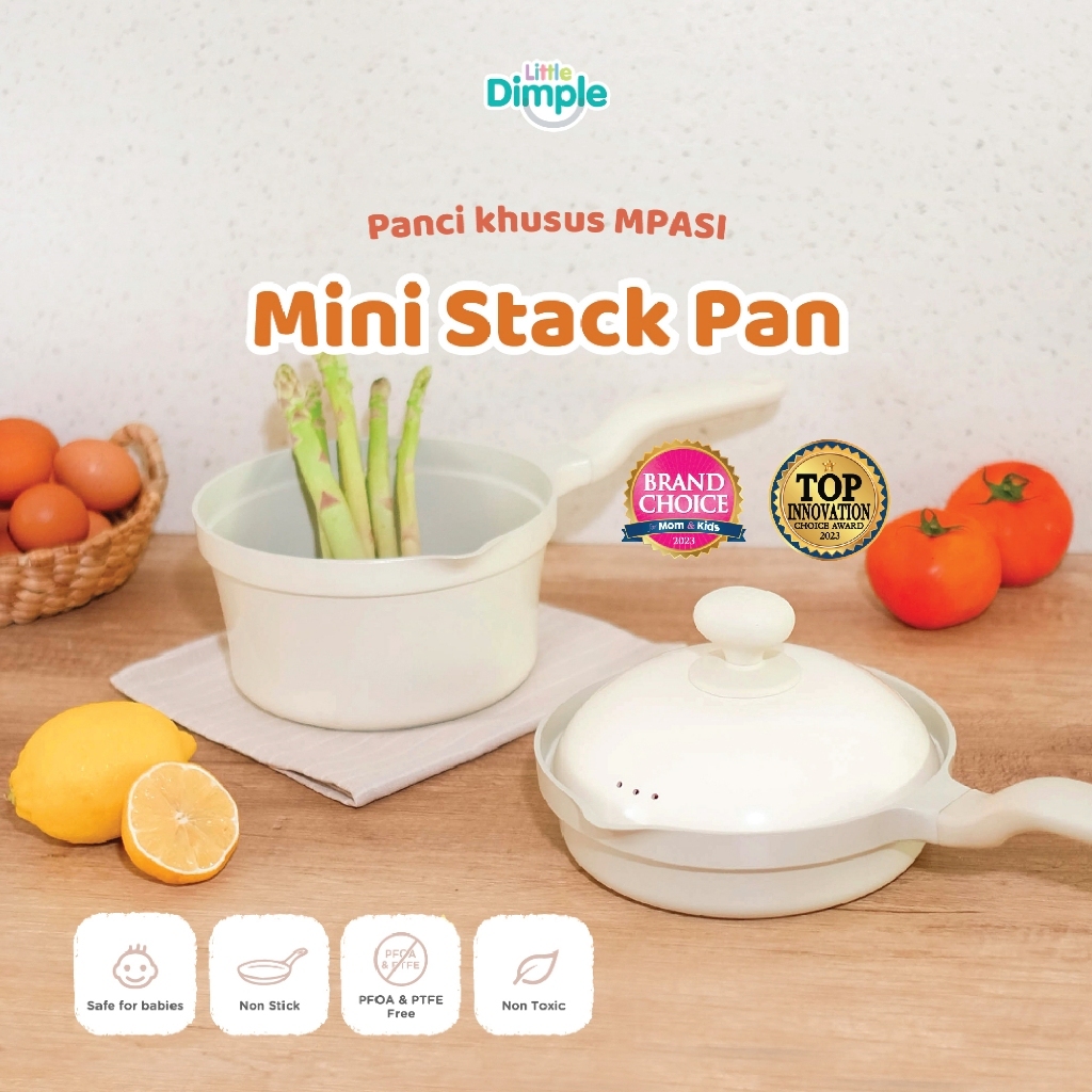 Panci MPASI Bayi New Mini Stack Pan Little Dimple - Panci Anti Lengket
