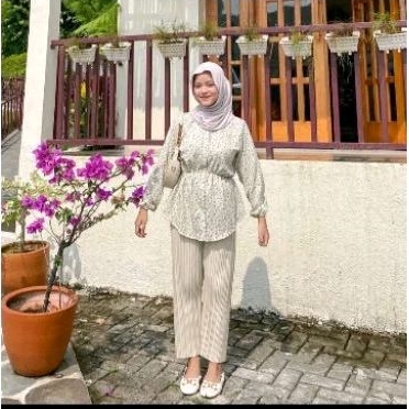 KEMEJA ALYA MOTIF BLOUSE/KEMEJA WANITA/MOTIF/BUNGA_FLOWER