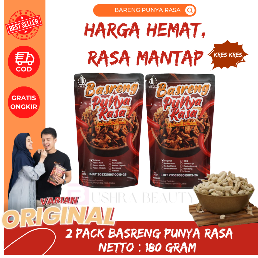 

Basreng Punya Rasa Original Paket Hemat Isi 2 Cemilan Renyah Terbuat Dari Baso Ikan Pilihan