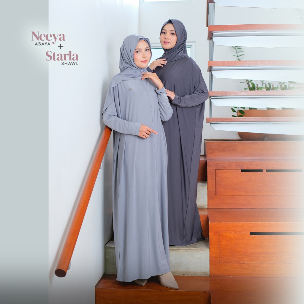 RnW | Neeya Abaya Dress - Gamis Abaya Syari Busui Friendly-3