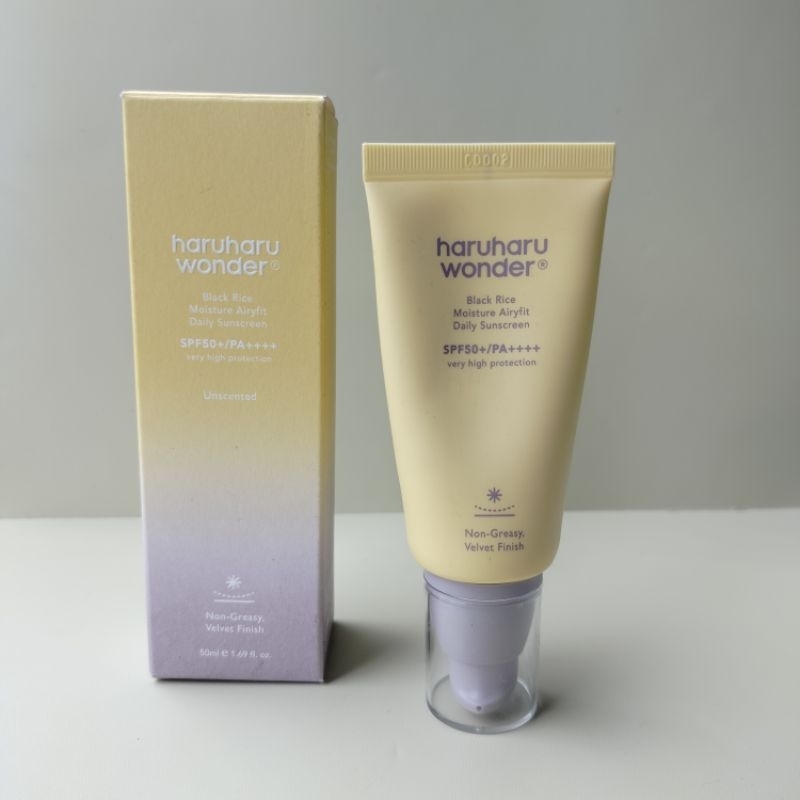 (Preloved) Haru Haru Wonder Blackrice Moisture Airyfit Daily Sunscreen