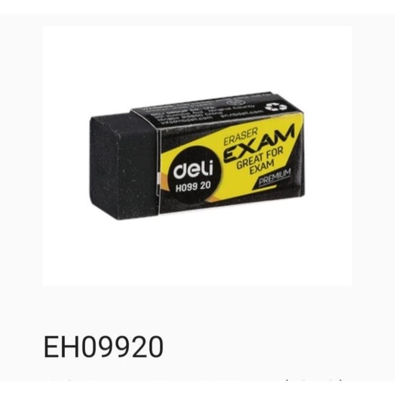 

Penghapus Deli Exam 2B 33X15X12mm (Black)