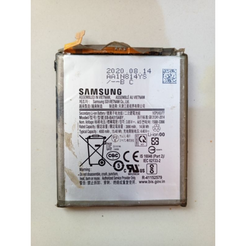 baterai samsung a51 copotan+mesin bwh