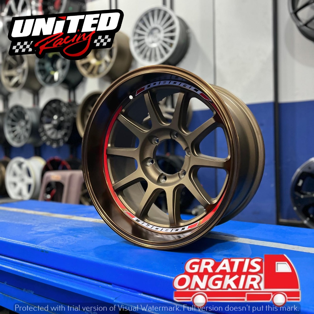 VELG RALLY LOOK RING 18 HSR TOBOALI BRONZE UNTUK PAJERO FORTUNER STRADA R18 PELEK CELONG