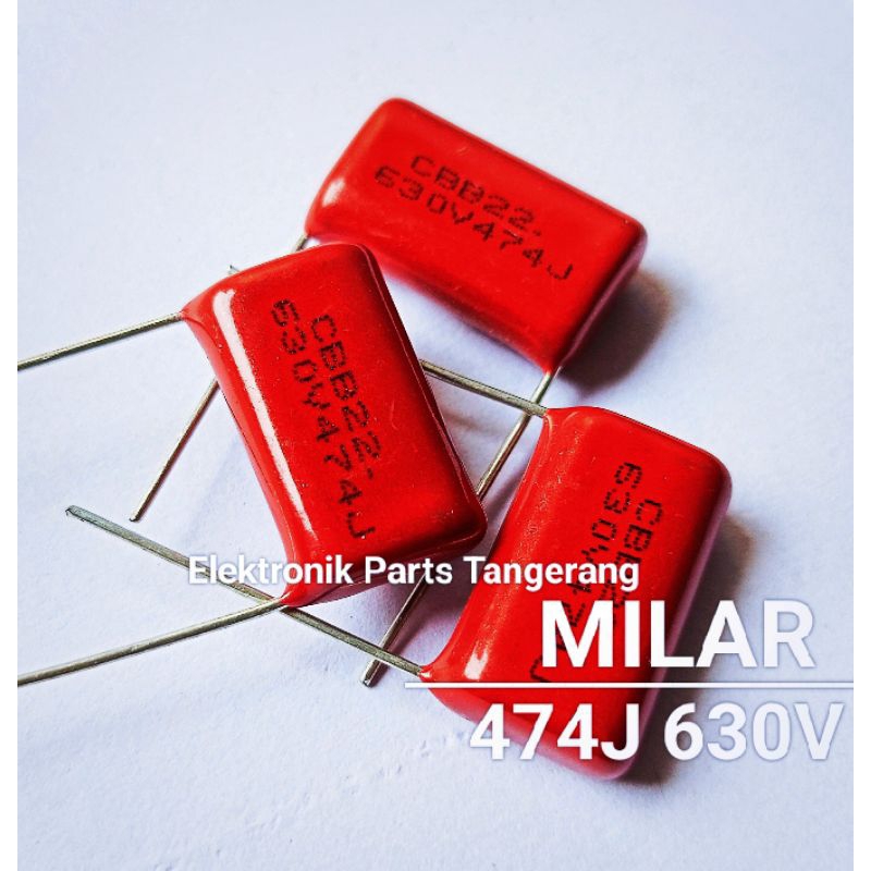 KAPASITOR MILAR 474J 630V CAPACITOR MILAR 474J 630V KAPASITOR MILAR 474K 630V CAPACITOR MYLAR 474J 6