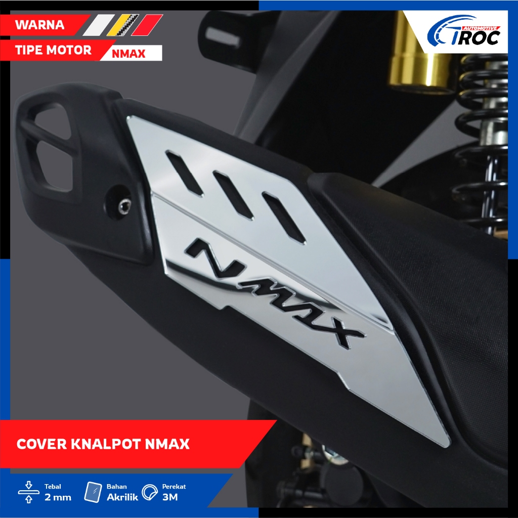 Dapatkan Garnish Cover Knalpot Nmax New Aksesoris Knalpot Nmax Variasi Knalpot Yamaha Nmax New