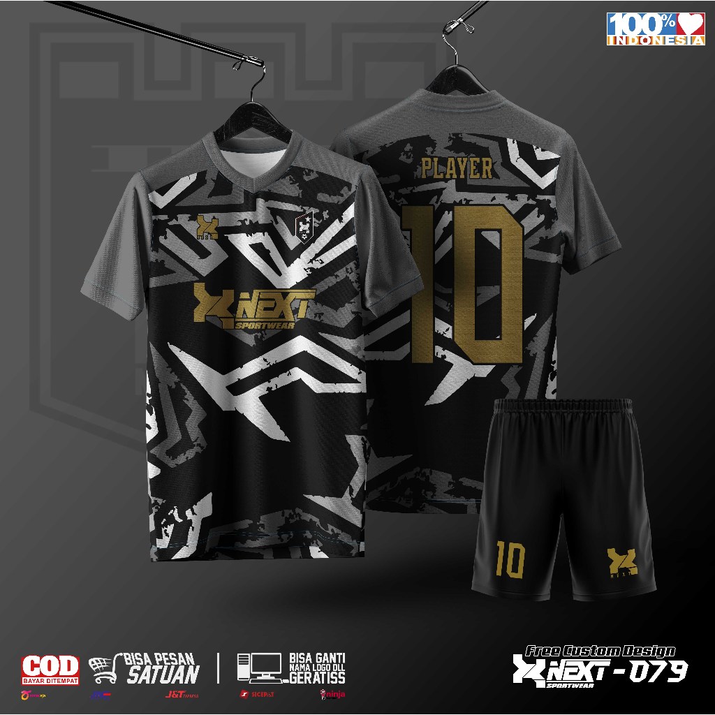 Jersey Sepak Bola | Jersey Futsal | Jersey Voli Custom Free Nama Set | Jesey Printing