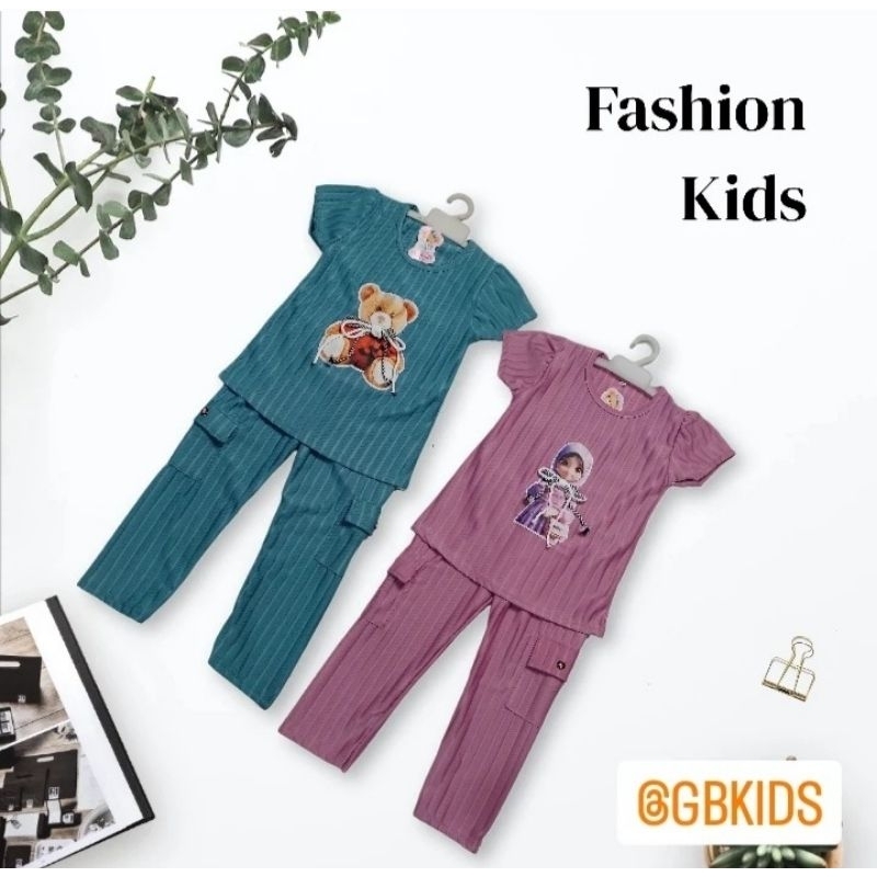 Set CARGO Baju Anak Perempuan