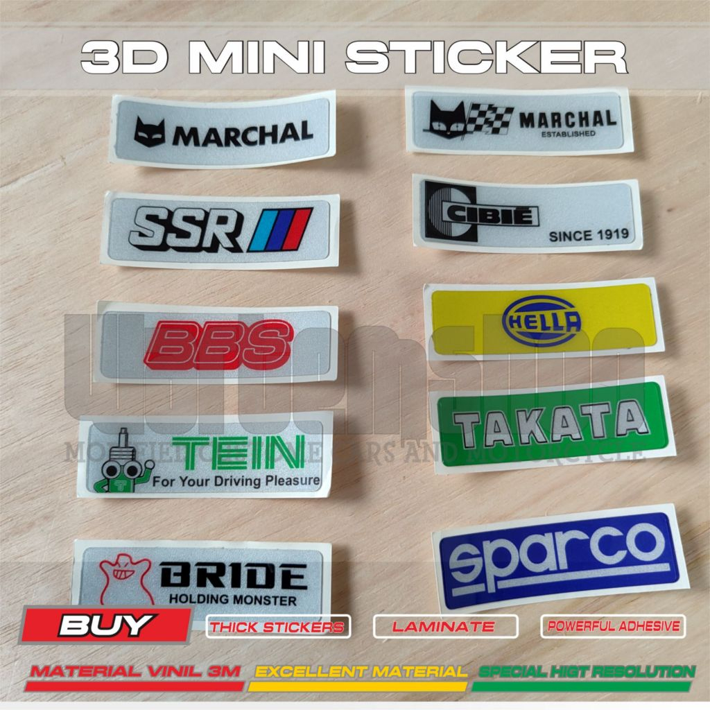 STICKER MINI 3D TUNNER RALLY LOOK