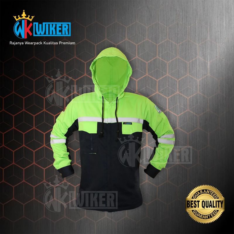 Wearpack Safety Dengan Penutup Kepala // Baju Kerja // Baju Safety