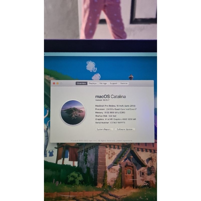 Macbook pro retina 2013 15inc Core i7