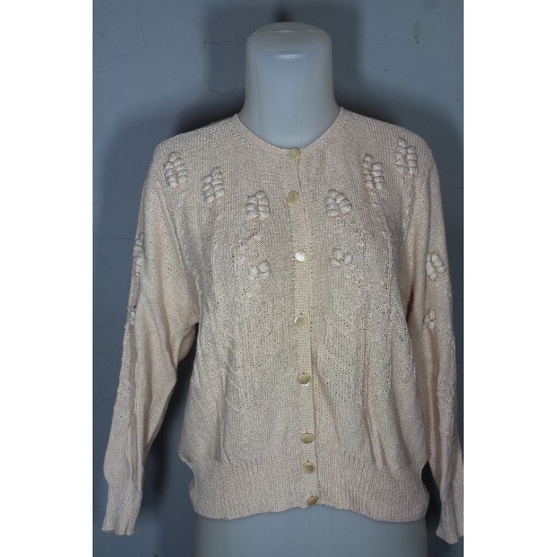 LesJours Cardi Bunga Timbul