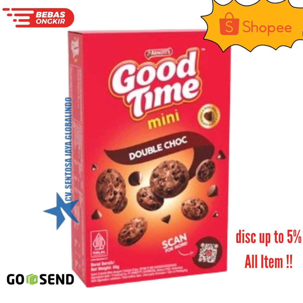 

Good time MINI Double Chocolate Cookies Chocochips 50gr