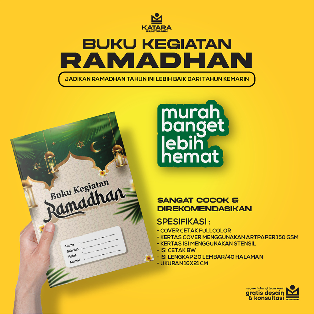 

BUKU RAMADHAN / BUKU CATATAN KEGIATAN RAMADHAN / BUKU AGENDA KEGIATAN RAMADHAN