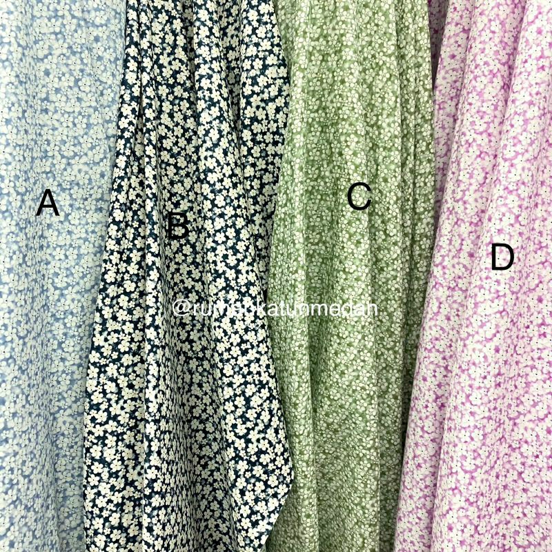 Katun Jepang Japan Cotton Motif Bunga Kecil