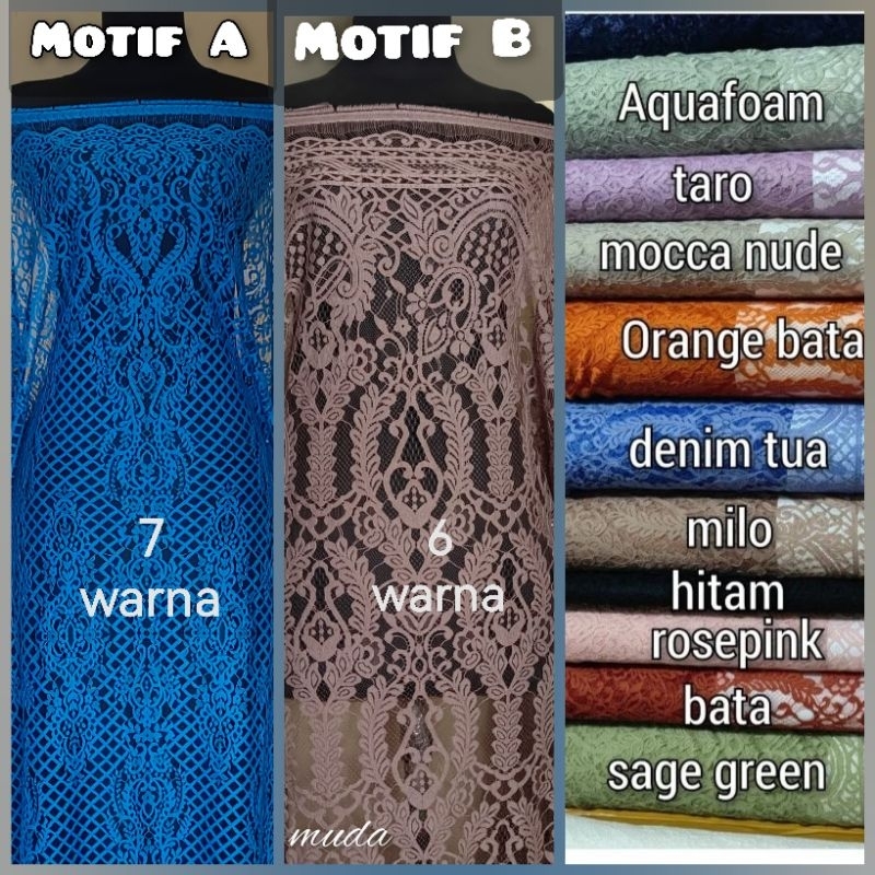 Kain Brukat Semifrancis Bakal Kebaya Semiprancis