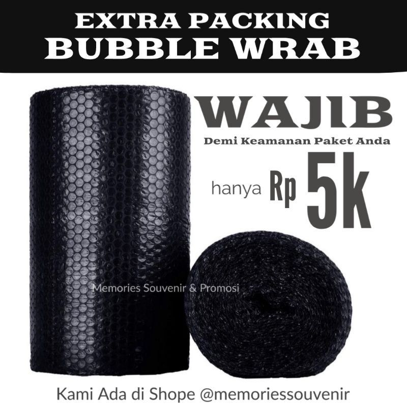 

Wajib Packing Bubble Wrab Extra Demi keaman Paket Anda