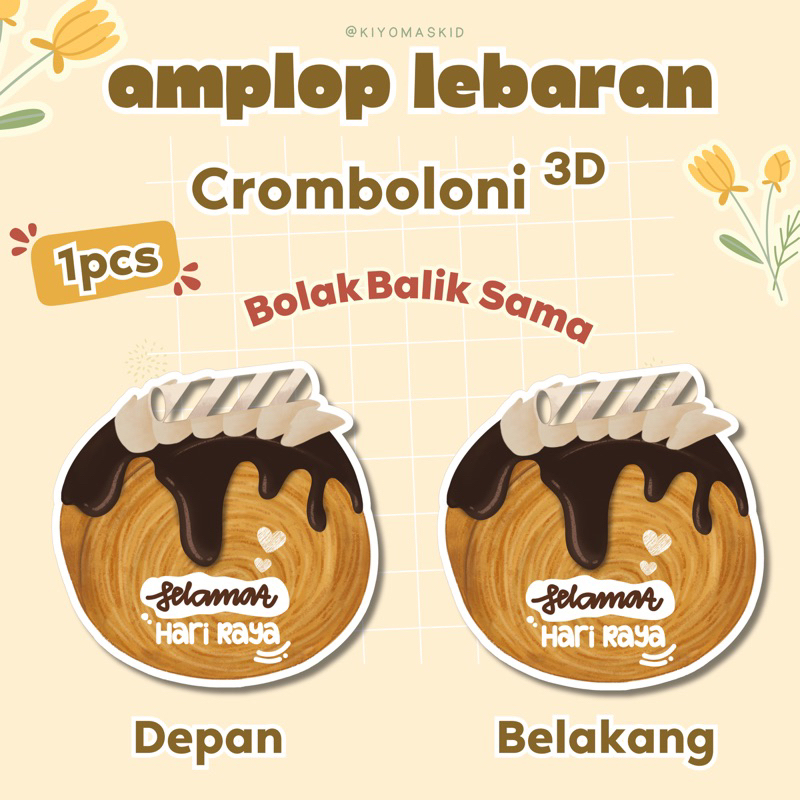 

(Satuan) Amplop Lebaran Cromboloni 3D/Amplop Lebaran Terbaru 2024